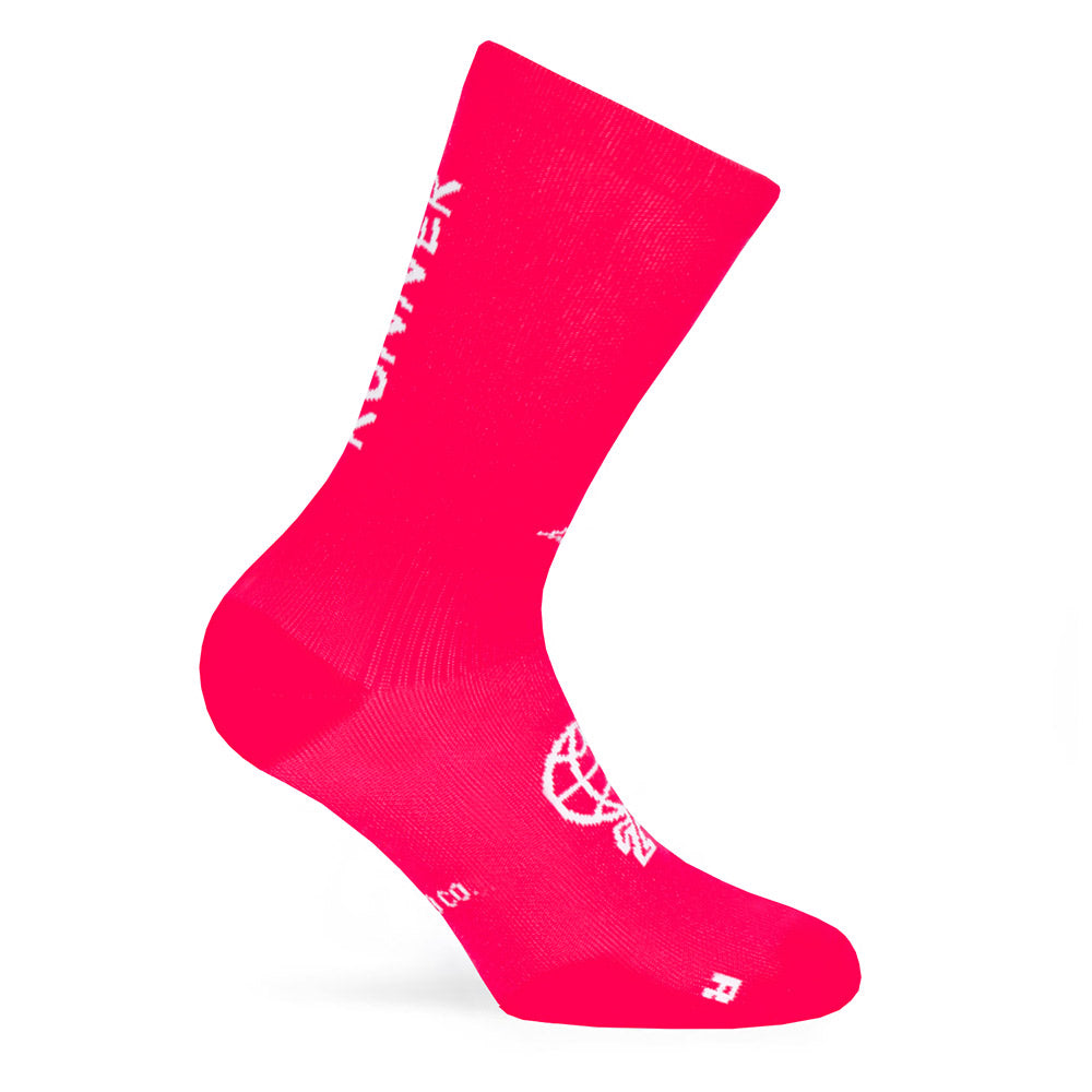 Calcetines Local Runner Coral Neon