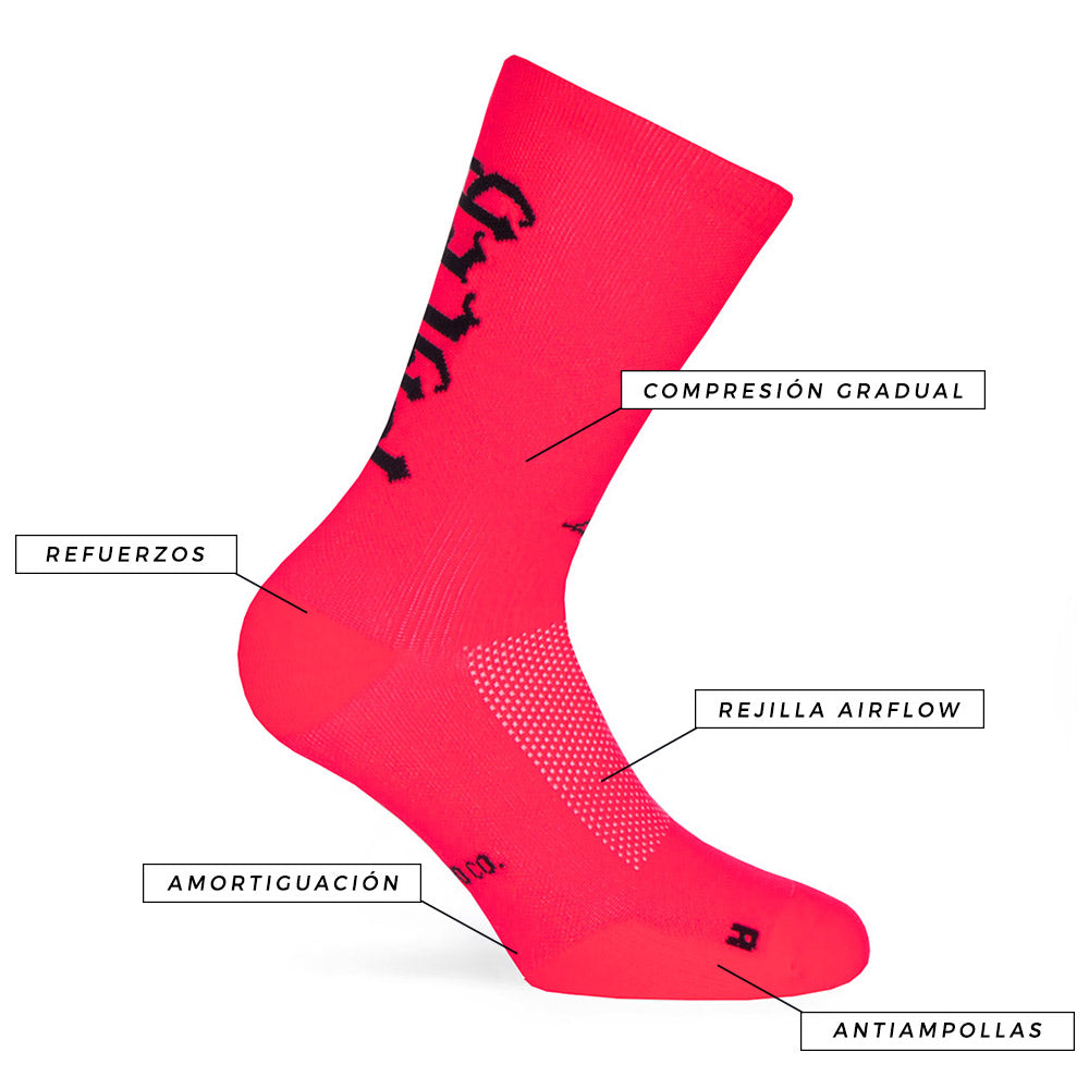 Calcetines Pacer Neon Pink