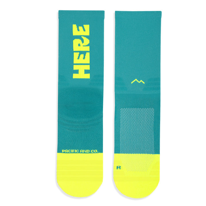 here-now-aquiyahora-socks-calcetines-verde-neon-running-cycling-ciclismo-performace-deporte2