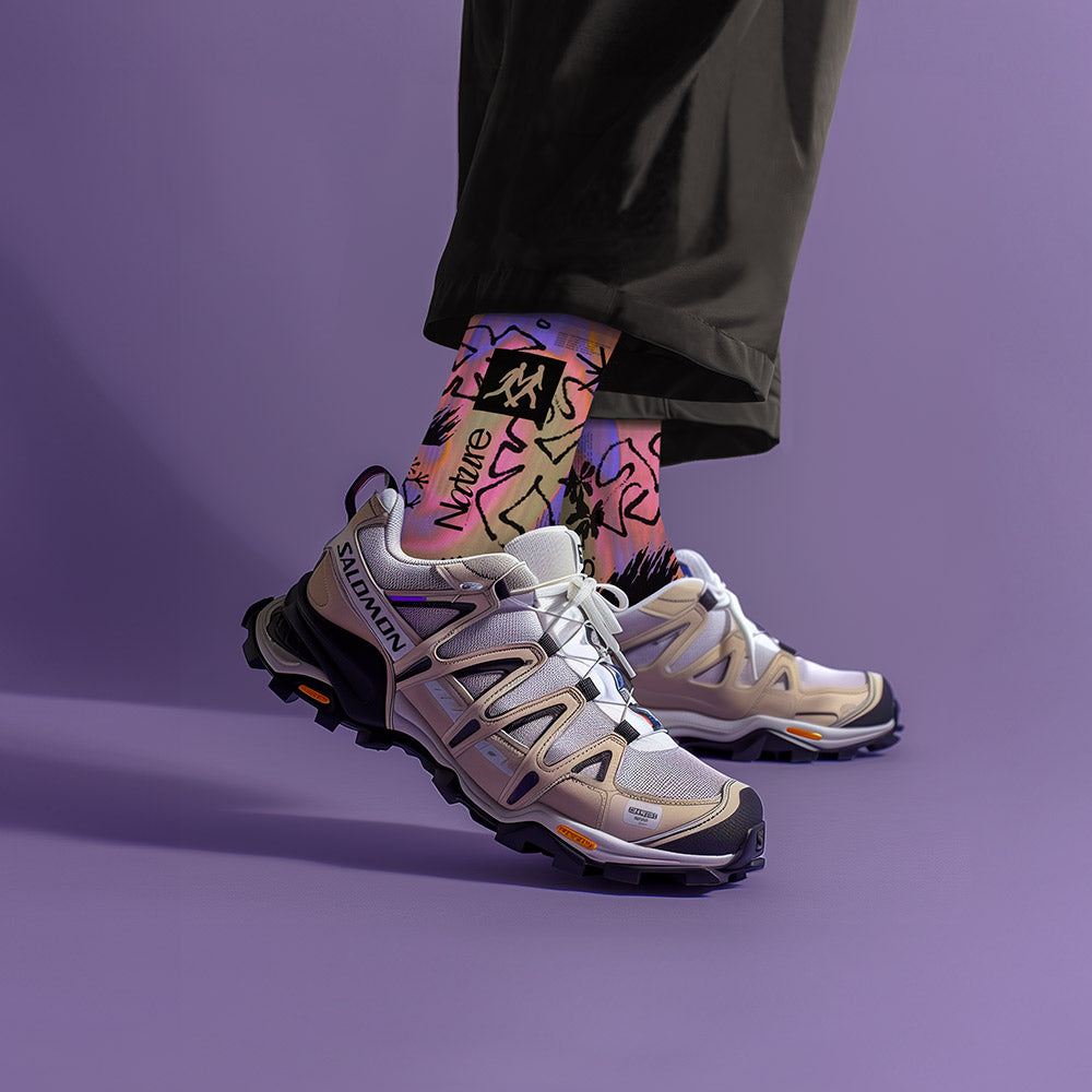 Hike Pink Socks