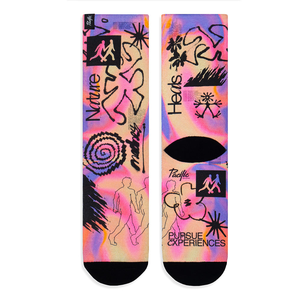 Hike Pink Socks