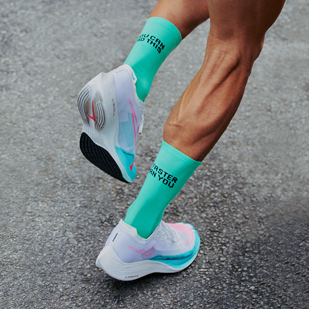 Faster Turquoise Socks