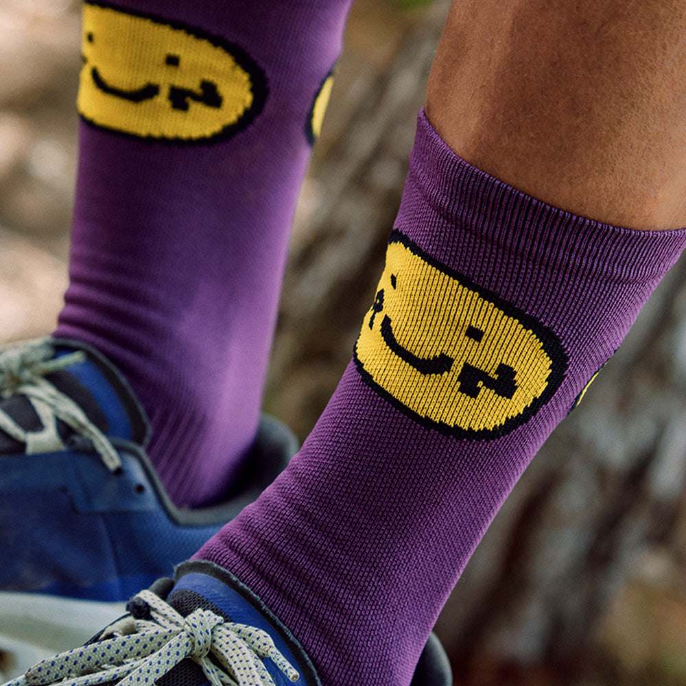 Calcetines Smile Run Violeta