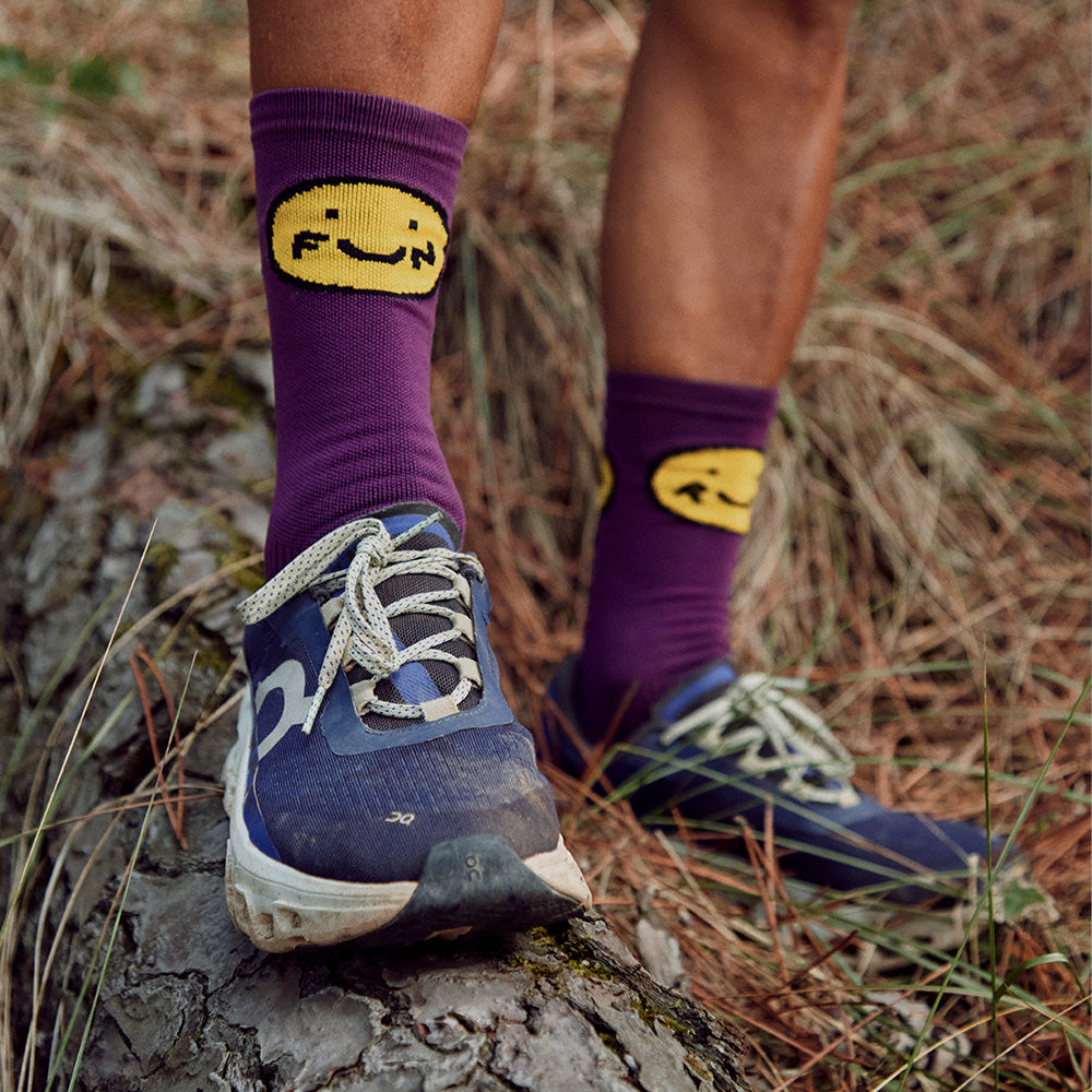 Calcetines Smile Run Violeta