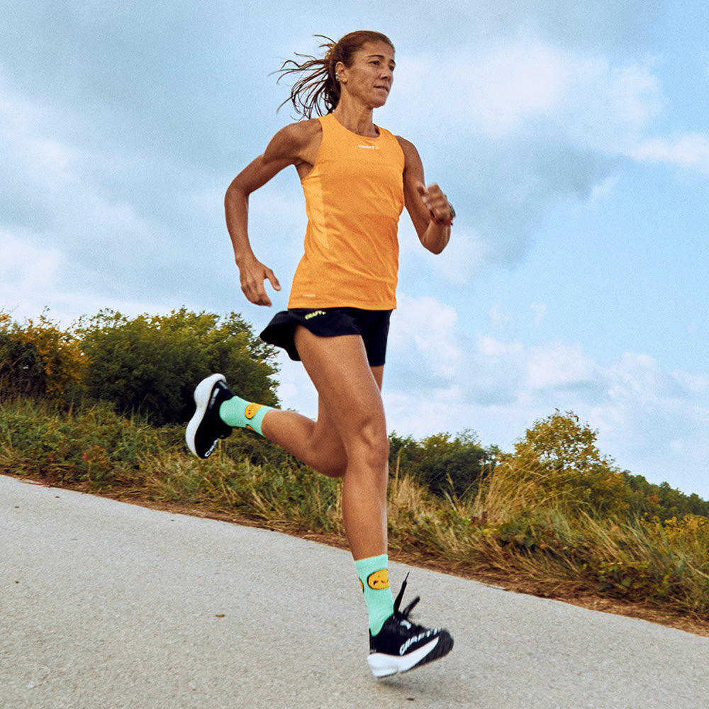 Smile Run Mint Socks