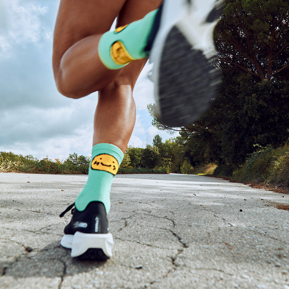 Smile Run Mint Socks