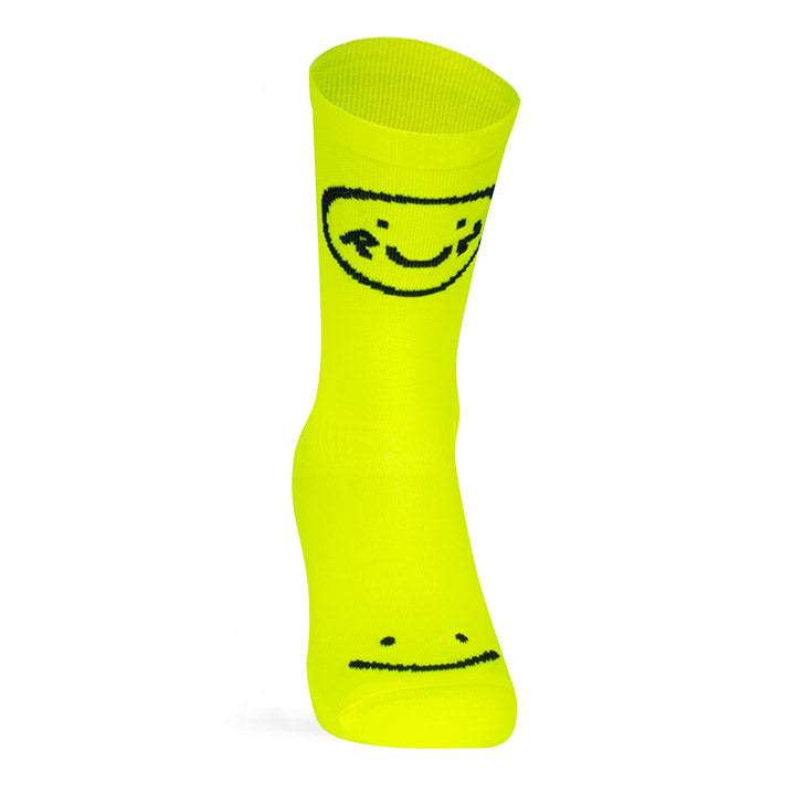 Smile Run Neon Socks