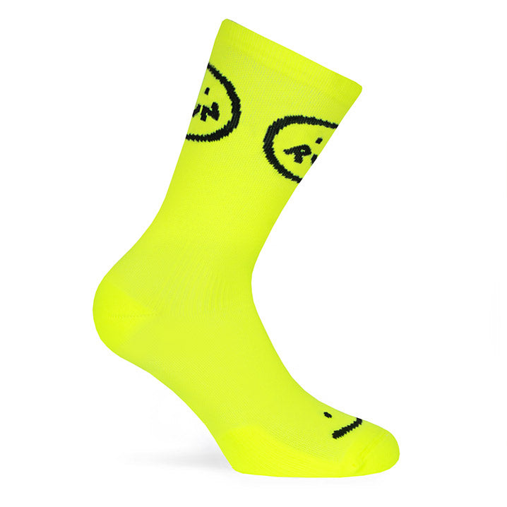 Smile Run Neon Socks