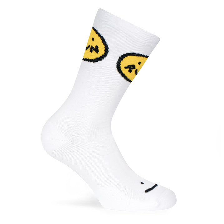 Smile Run Socks White
