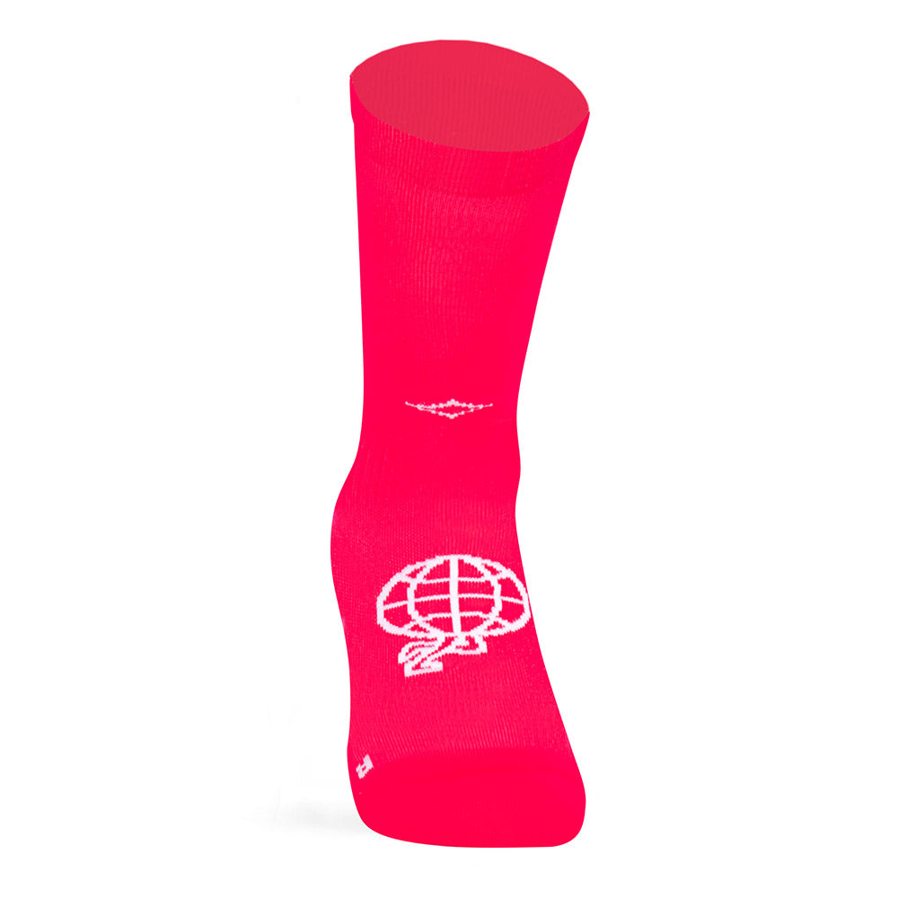 Calcetines Local Runner Coral Neon