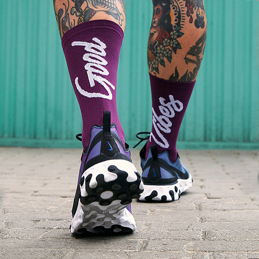 Good Vibes Violet Socks