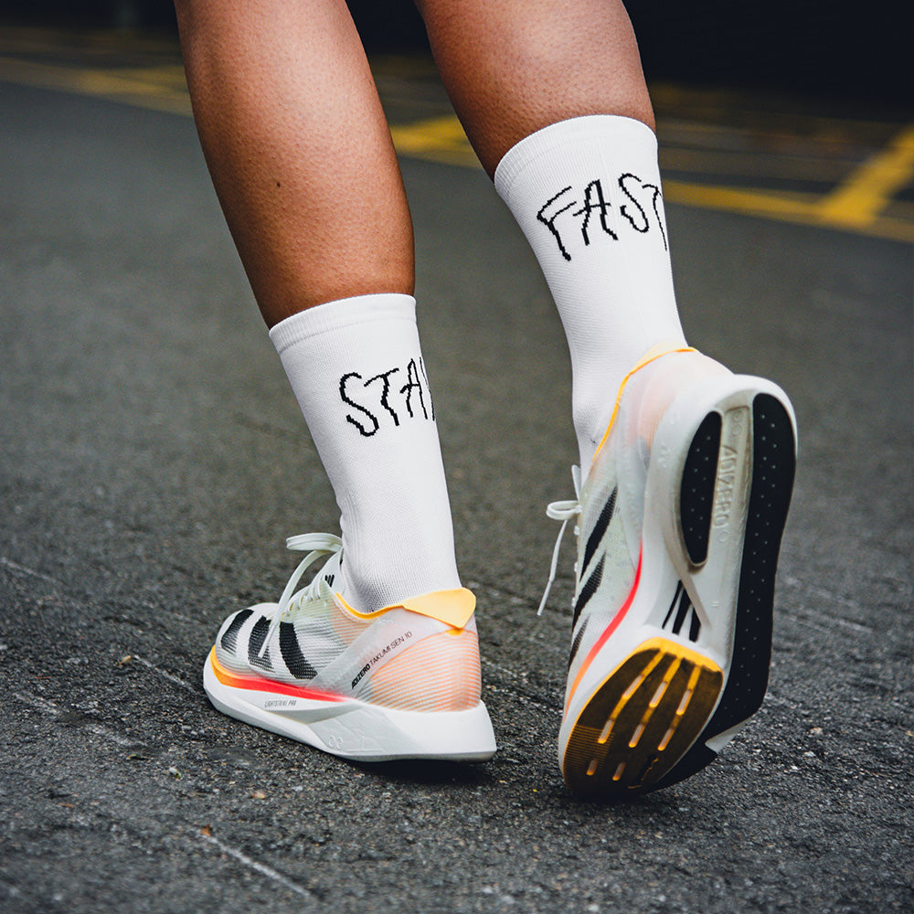 Stay Fast Socks White