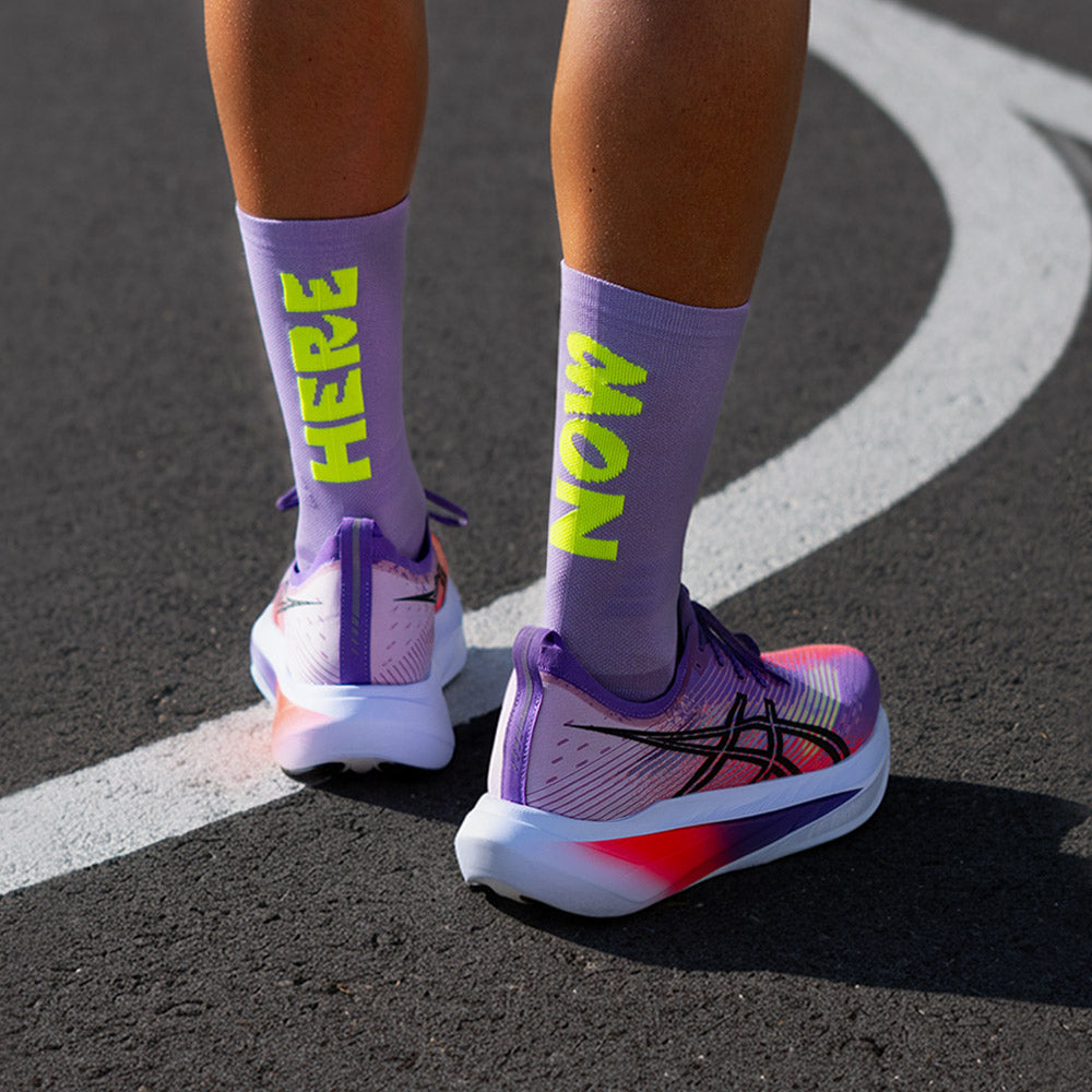 Here Now Purple Socks