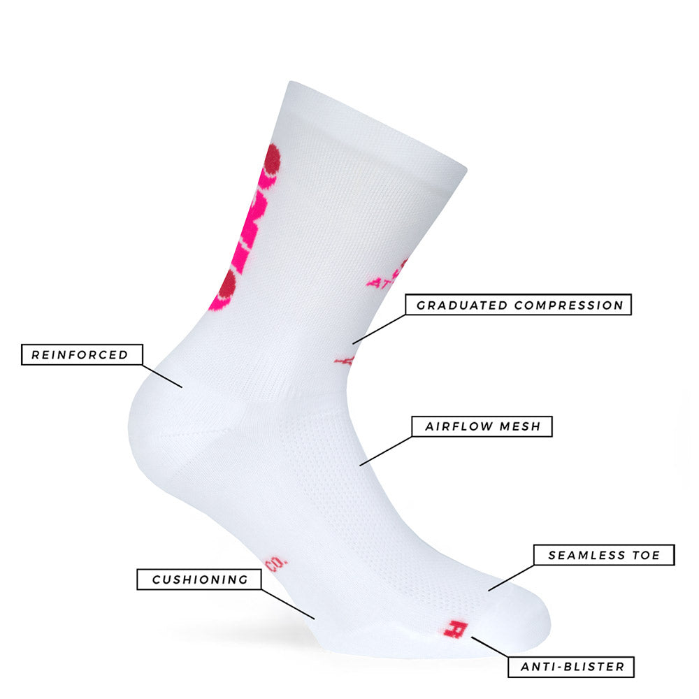 Calcetines RUN GIRL WHITE